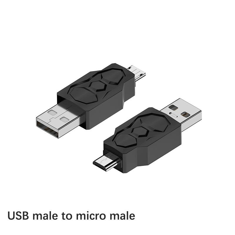 Adaptateur USB vers Micro USB Mini USB Convertisseur Bidirectionnel Supporte Charge Synchronisation de Données 480 Mbps Connecteur Adaptateur Bidirectionnel F19E