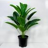 Plantas artificiales 18 viajeros plátano bonsái planta verde falsa sala de estar interior maceta grande con forma de tortuga piezas de decoración del hogar