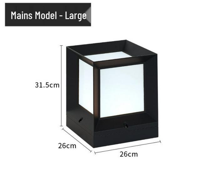 European-Style Solar Waterproof Outdoor Square Light for Courtyards, Villas, Parks, Fences, and Gates 