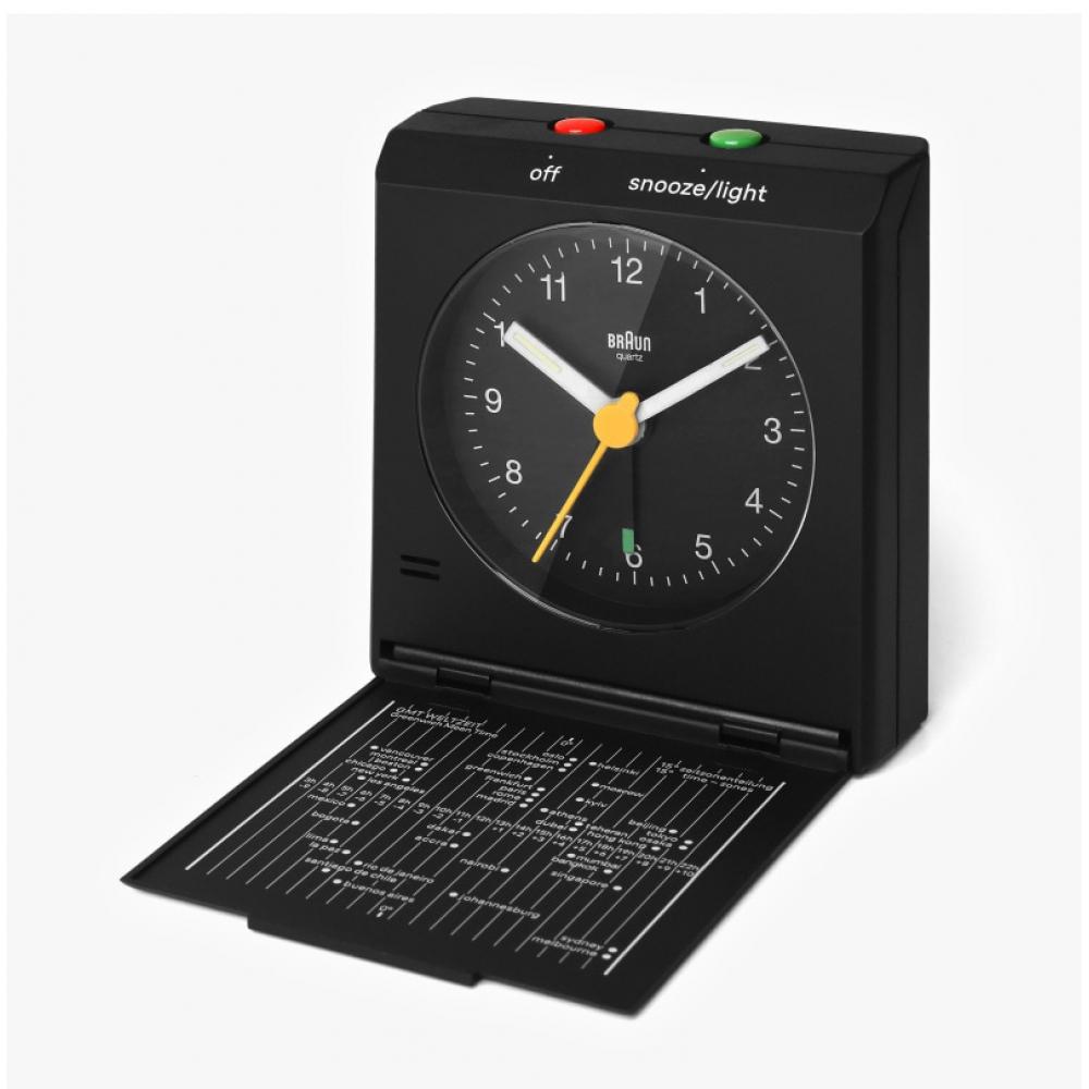 Braun BC05B Klassischer analoger Reisewecker mit Crescendo-Alarm, geräuscharm, für öffentliche Schreibtische