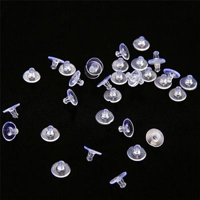 50Pcs Heavy Duty Gummi Ohrring Rücken Ärmeln Halter Stopper Weiche Mutter Silikon