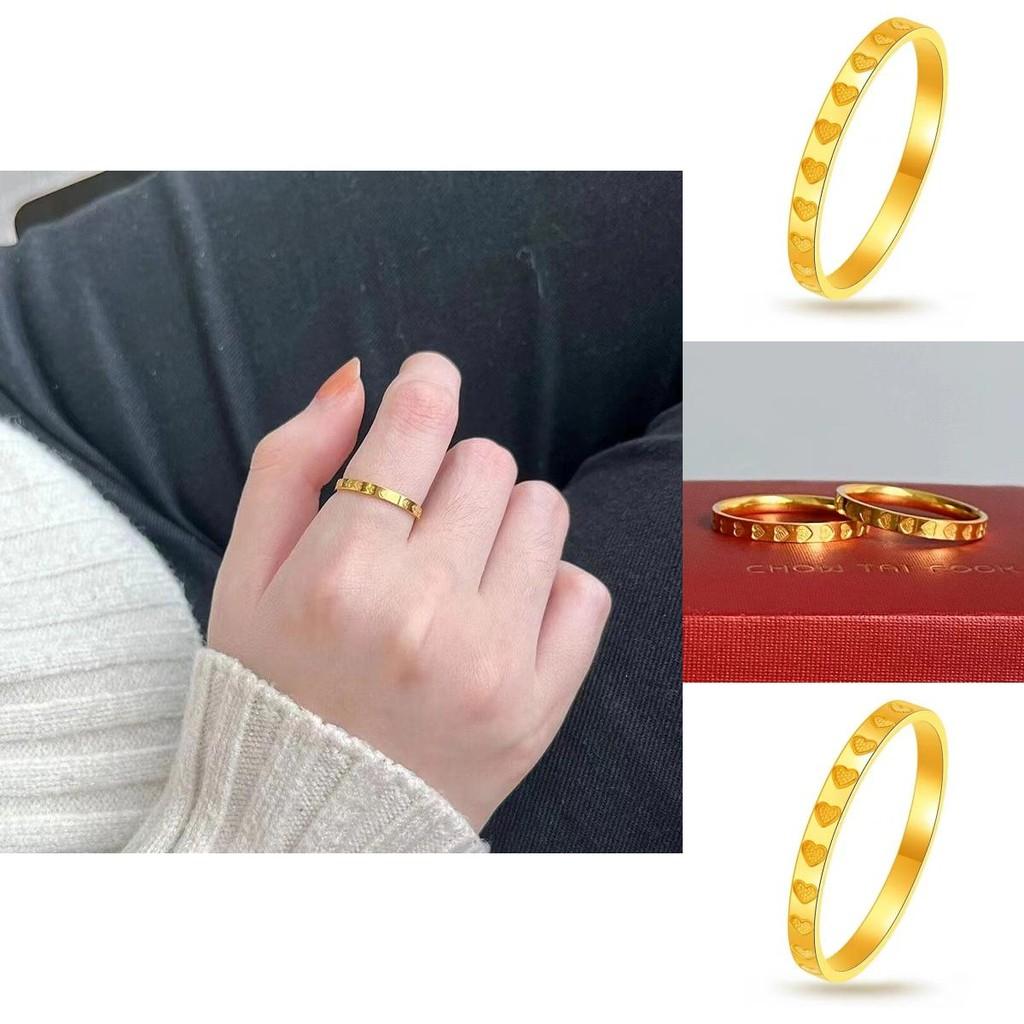 Chic Gold Plated Heart Ring Perfect For Gifts On Special Occasions And Celebrations