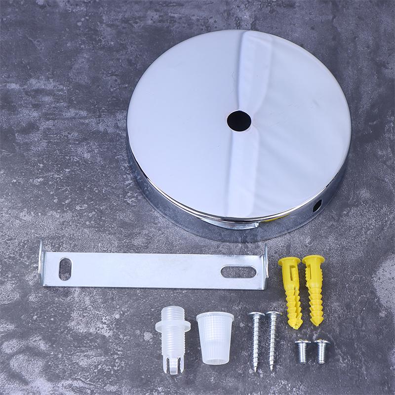 Black Silver Bronze Ceiling Plate Wall Sconce Mount Diy Light Fittings Lamp Base Vintage Pendant Lamp 100*20Mm Disc Base