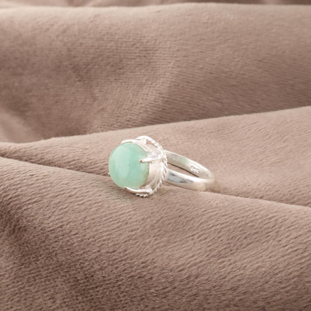 Amazonit Edelstein Schmuck, 925 Massiv Sterlingsilber Ring, Handgefertigt Wunderschöner Silberring, Amazonit Silberschmuck Geschenk Für Frauen