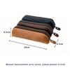 1 pcsMinimalist Stationery Pouch, Vintage Leather Pencil Case, Zipper Pencil Case, School Supplies