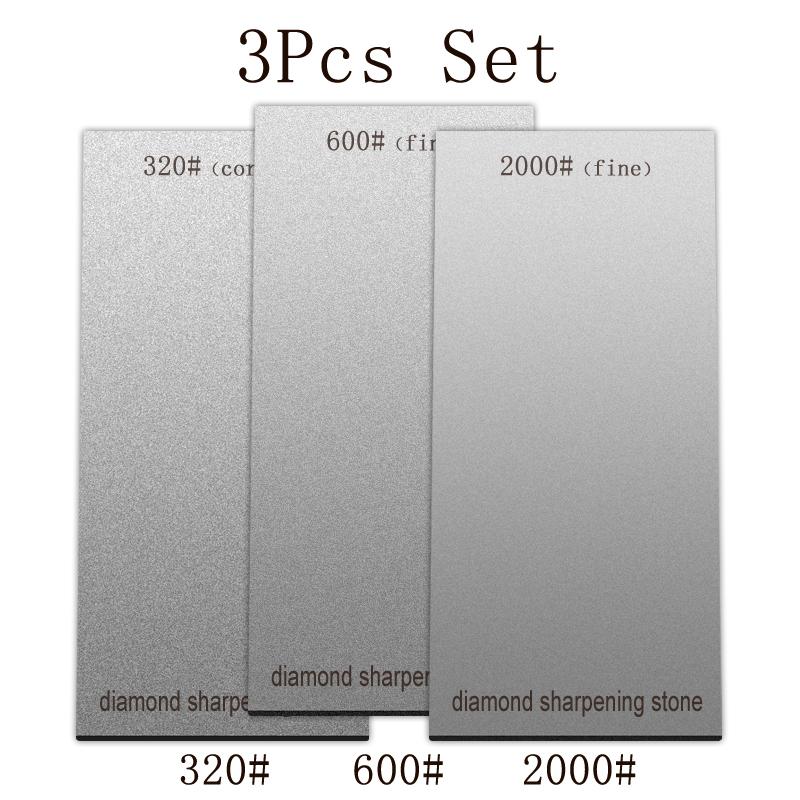 2/3/5Pcs Set Diamond Sharpening Stone Grit 50~3000# Kitchen Whetstone Have Base Ultra-high grinding power Sharpeners Polishing