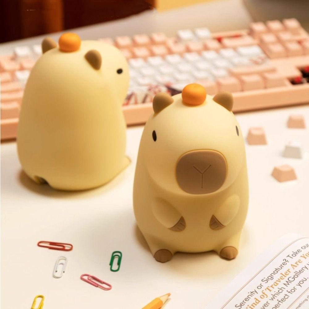 Colorful Capybara Night Light Adorkable Animal Lamp Portable Sleep Light Birthday Present
