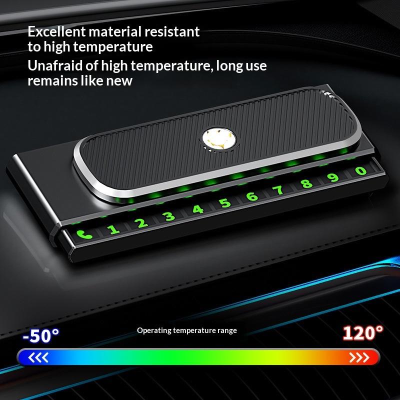 Temporary Parking Phone Number Plate Hidden Telephone Number Car Park Stop Card Automobile Accessories