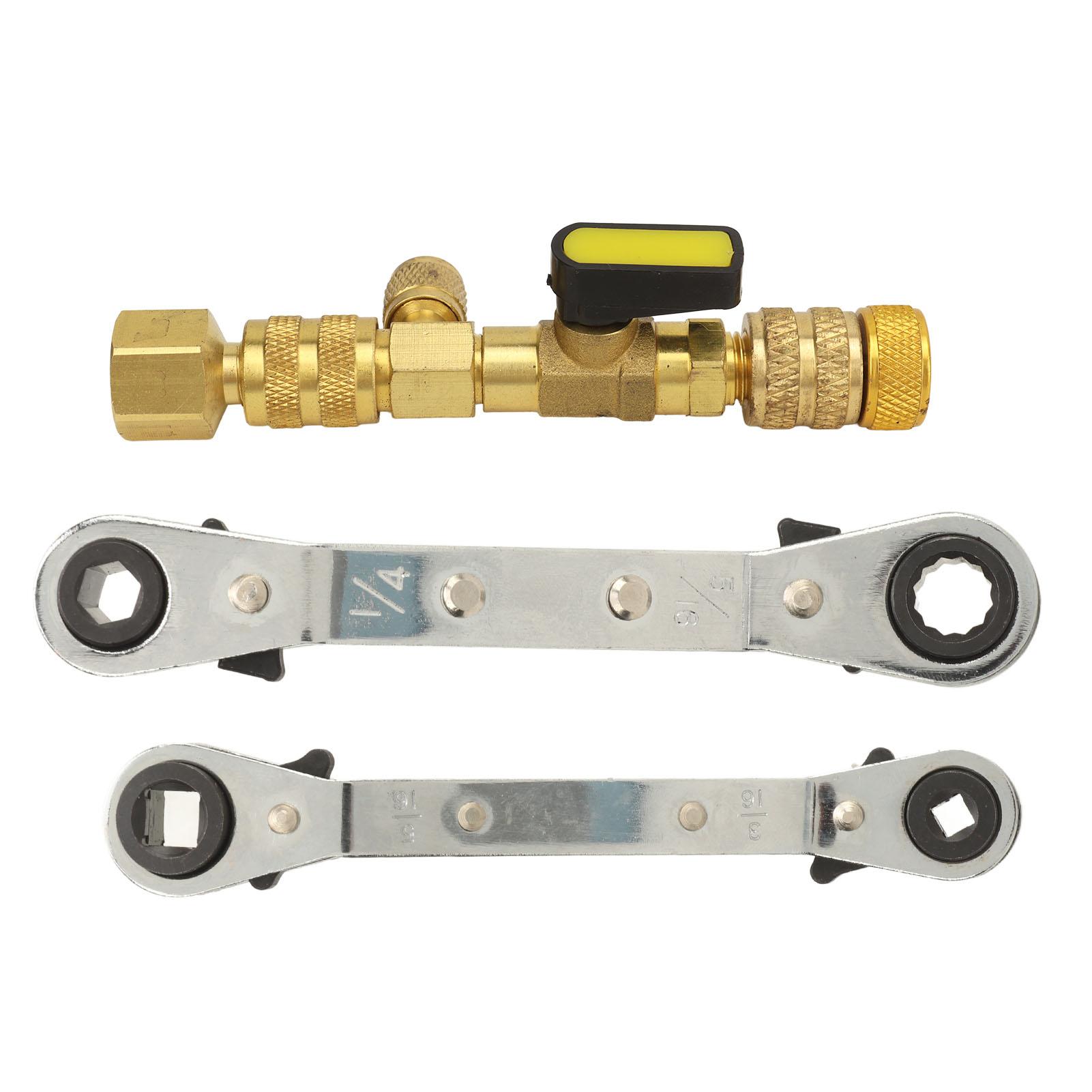 

Инструмент для снятия сердечника клапана кондиционера Многофункциональный набор инструментов для снятия сердечника клапана кондиционера с ключом и адаптером