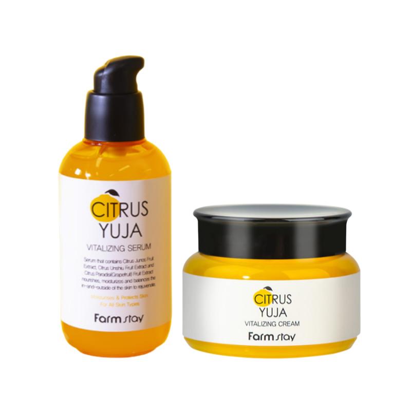 

Farmstay Yuja Brightening Booster Serum 100ml + Cream 100ml Set