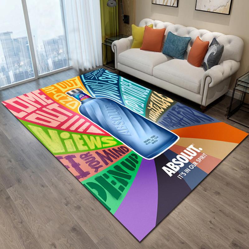 Absolut-Vodka Printing Carpet Living Room Bedroom Rugs of Photography Prop Photo Birthday Gift  Carpets for Bed Room Alfombras