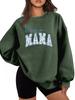 BOY MAMA Floral Spot Women's Thickened Casual Round Neck Long Sleeve Hoodie