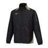 Mizuno Basketball Windbreaker Shirt Black X Gold Jacket, Water-Repellent, W2JEB501,