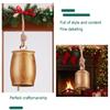 1PC Vintage Metal Jute Bell Decor Timeless Heirloom Rustic Christmas Cow Bells Weather-Resistant