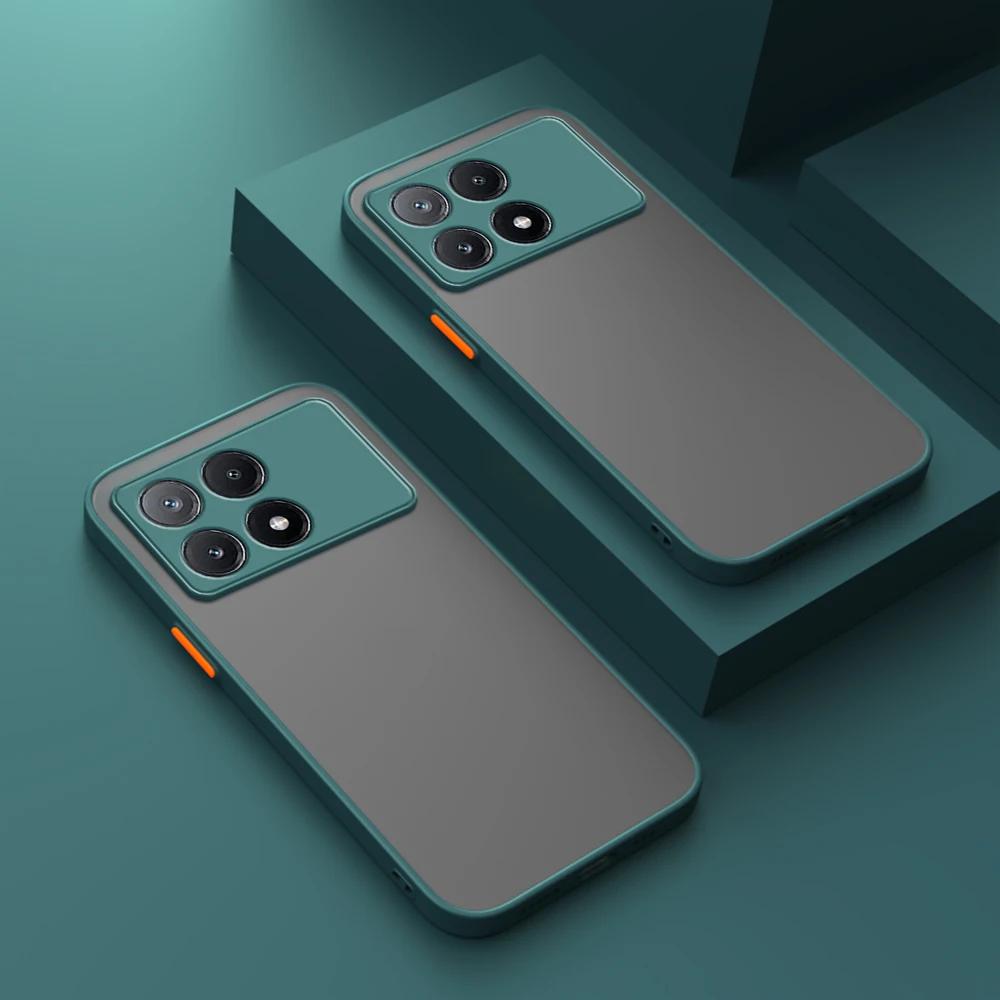 Stoßfeste Armor Matt Hülle Für Xiaomi Poco X7 Pro X6 X5 X4 GT X3 NFC M5 M4 M6 Pro F5 Pro F3 F4 F6 Bumper Stoßfeste Handyhülle