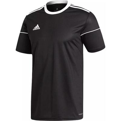 Logo Print Sport Round Neck Short Sleeve Soccer Jersey Men Tops Black BJ9173