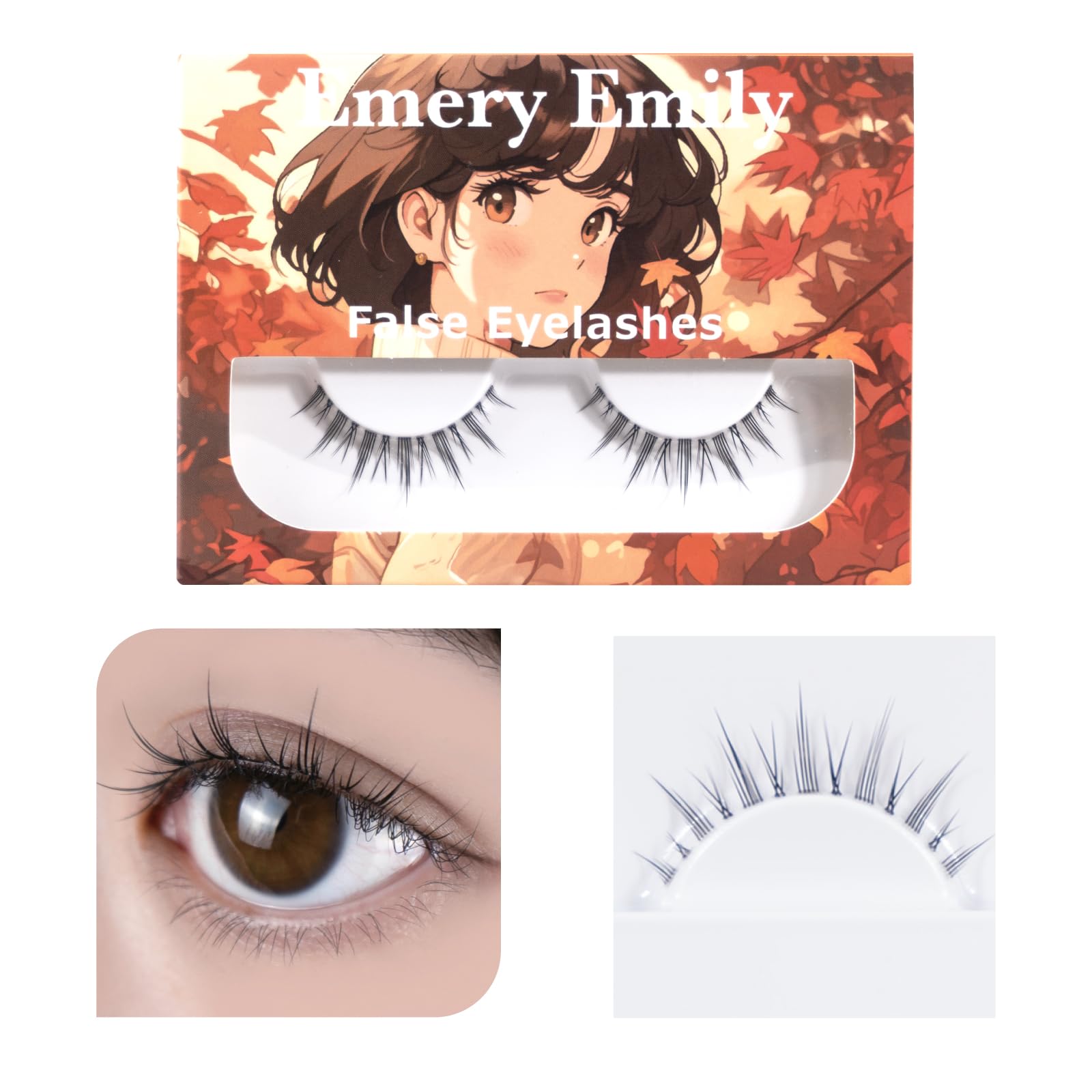 

Emery Emily Girls Eyelashes (01 Natural) 2 Pairs - False Eyelashes, Bundle Look, Lightweight, Comfortable Fit
