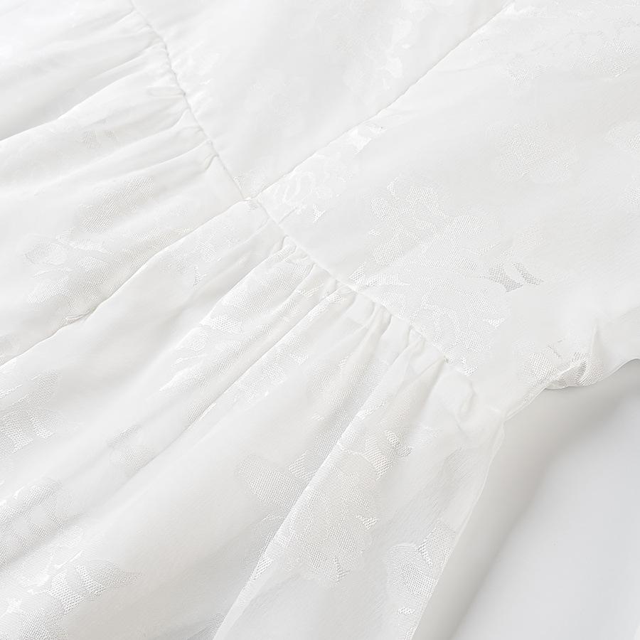 2025 Spring Women's Fashion Long Sleeve Embroidered Dress