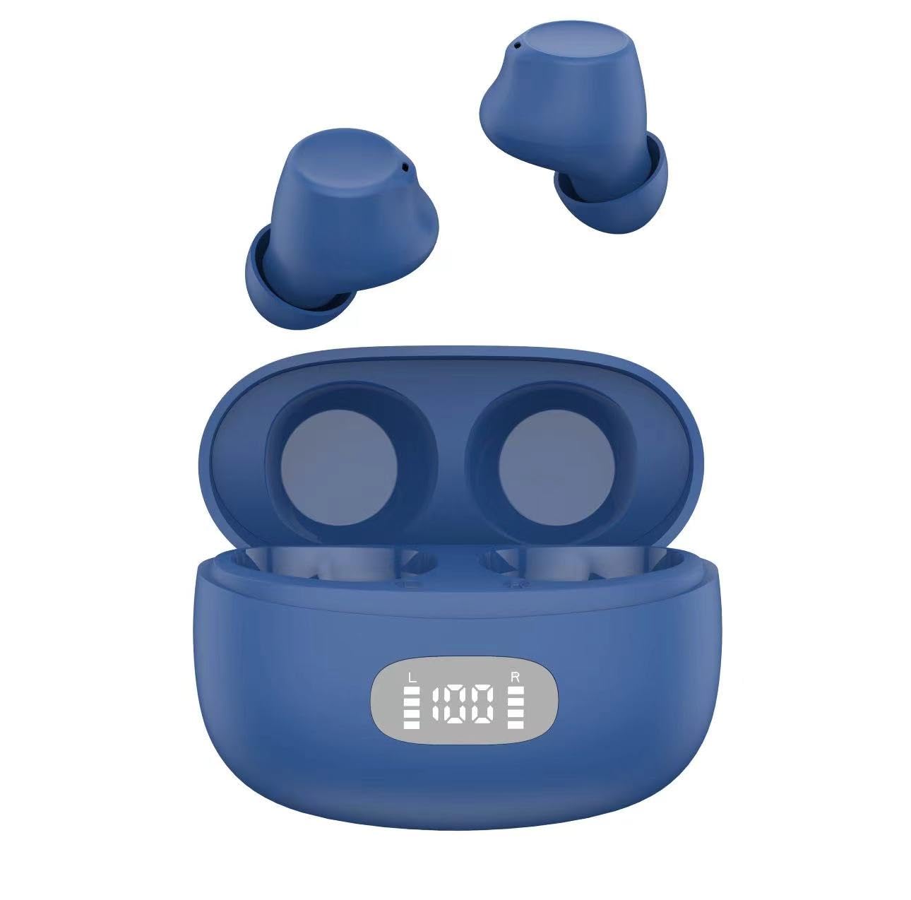 

Беспроводной Bluetooth 2025 Последний Bluetooth Автоматический Мгновенный Сенсорный Идеально подходит для Веб-работы из и Вождения Наушники, Наушники, 5.4+EDR, Сопряжение, синий