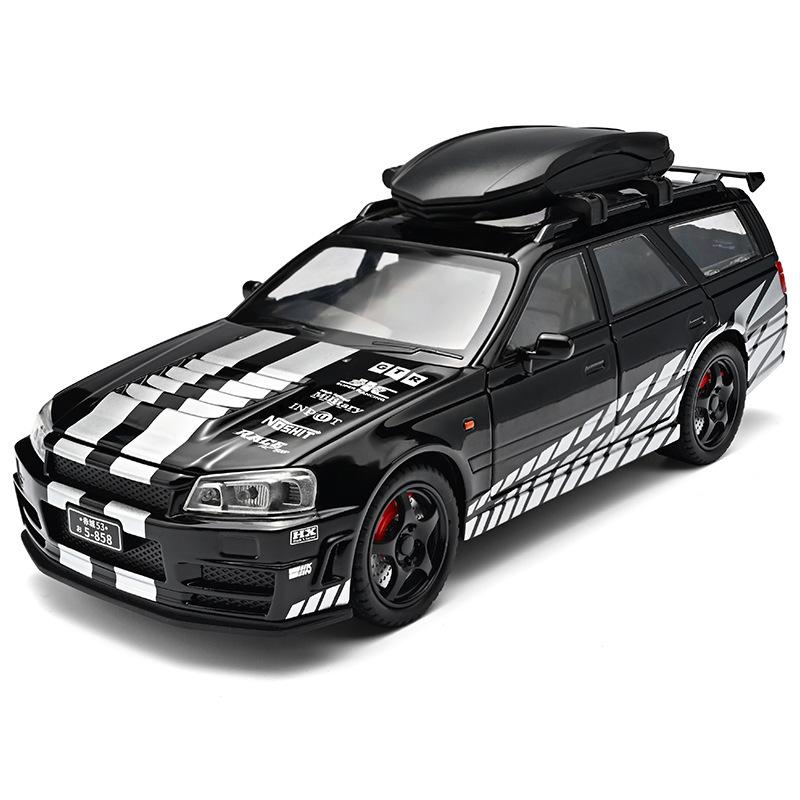 Simulation 1:22 Leichtmetall-Automodell Japanische Fabrik R34 Crock Pot Spielzeug Geschenk Perfektes Geburtstagsgeschenk für Freund