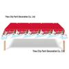 Cartoon Christmas Snowman & Reindeer Party Tablecloth Set