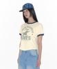 AMES-WORLDWIDE Vintage Star Tee Cream