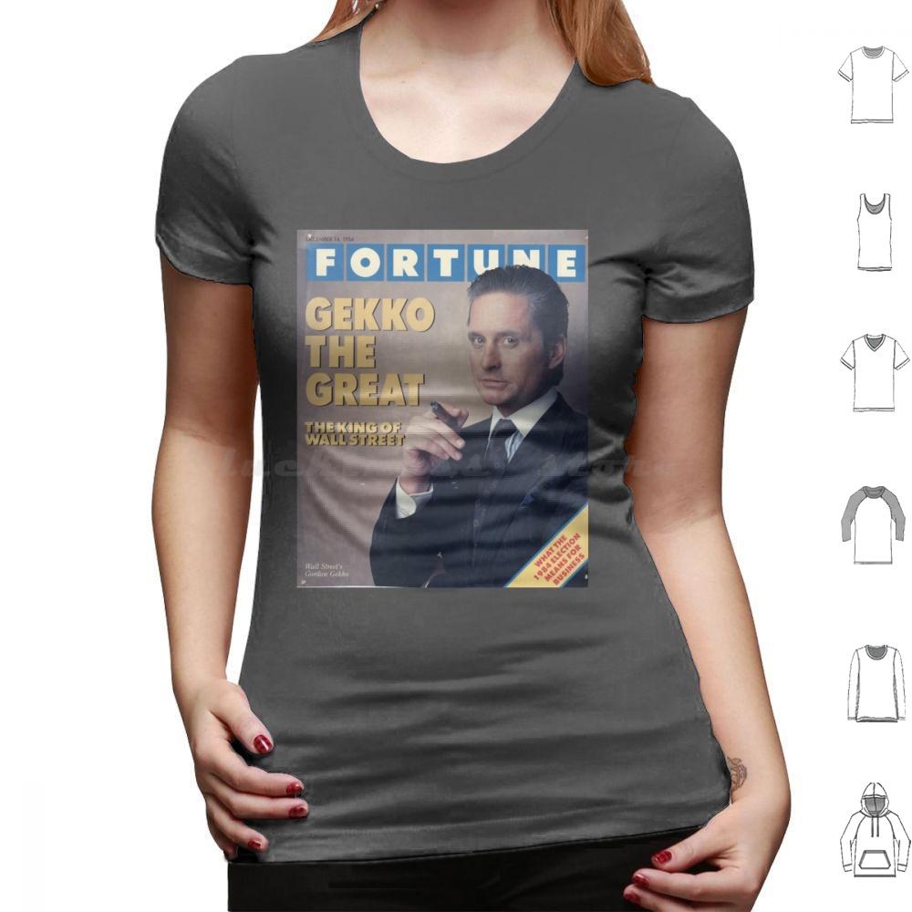 Gordon Gekko Fortune Magazine T Shirt Big Size 100 Cotton Gordon Gekko Gekko Fortune Wall Street Michael Douglas Finance