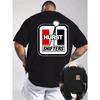 Men'S Graphic T-Shirt - Black Car Back Design with Hurst Shifters Logo , Events And Daily Summer Wear,Material Impregnable Casual Shirt