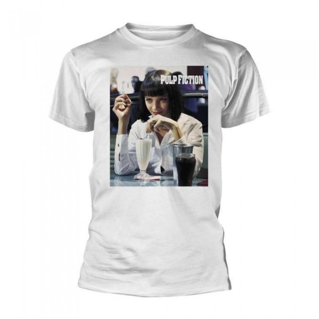Pulp Fiction Unisex Erwachsenen Dollar Shake Mia Wallace T-Shirt