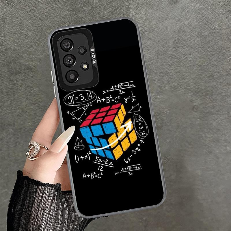 Rubik Cube Formula Spoofs Math Soft Phone Case for Samsung A17 A16 A15 A14 A13 A57 A56 A55 A54 A53 A37 A36 A35 A34 A33 A26 A25 A