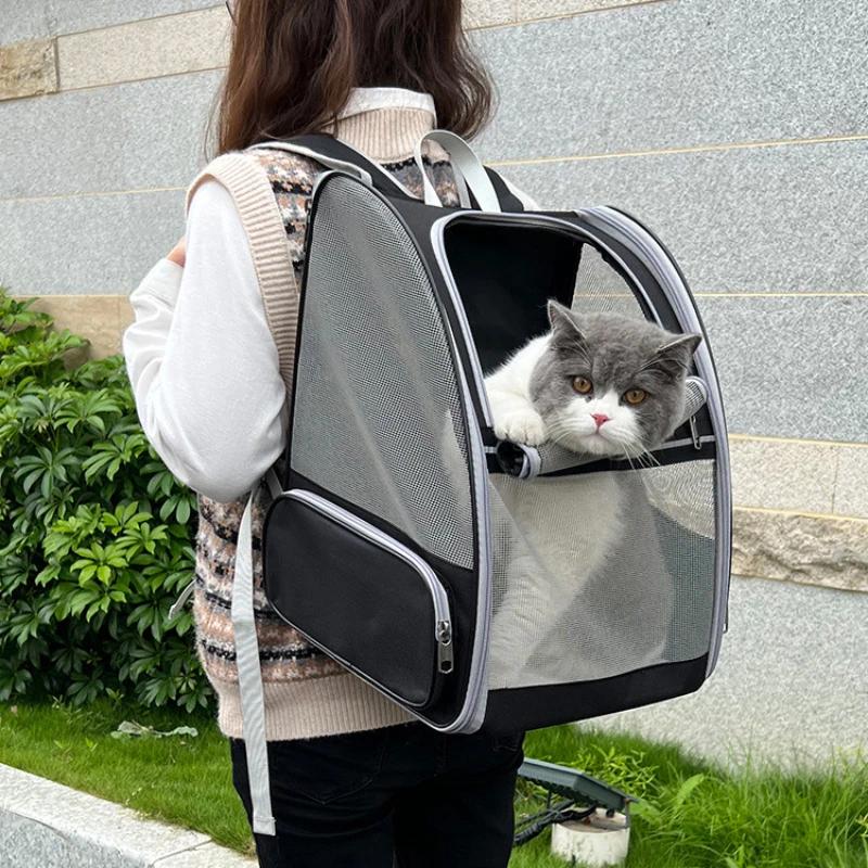 Portable Foldable Cat Bag Cat Pet Backpack Portable Breathable Shoulder Pet Outdoor Bag Large Capacity Pet Backpack