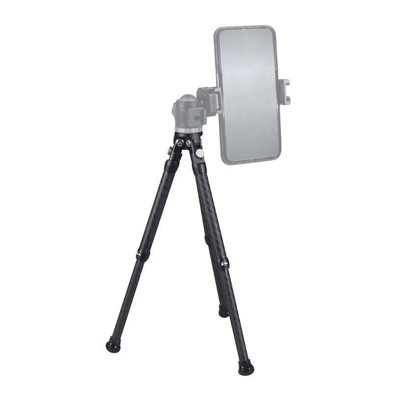 Portable Lightweight Carbon Fiber Mini Tripod 1/4 Light Stand Tabletop for OSMO 360 Phone SLR Action Cameras Selfie Live Holder