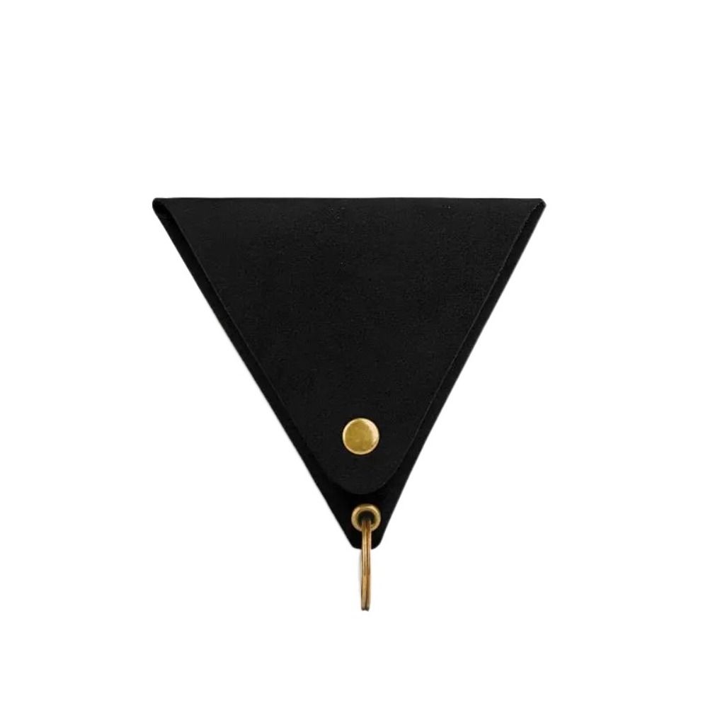Solid Color Triangle Coin Purse Korean Style Card Storage Bag Simple Small Item Bag Women