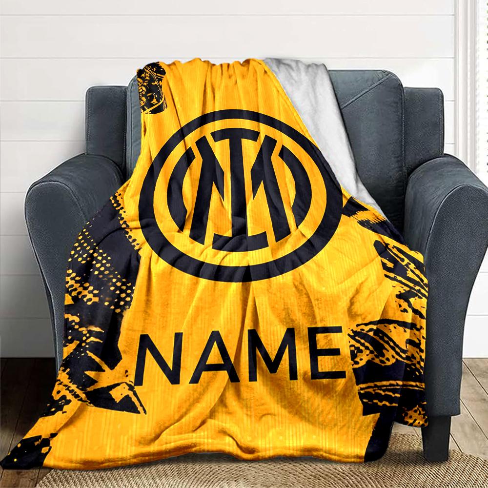 Custom Name Bayern Munich Crest Blanket for Couch & Bed, Plush Cozy Fuzzy Blanket Super Soft & Warm Blankets for Fall and Winter. 0908224