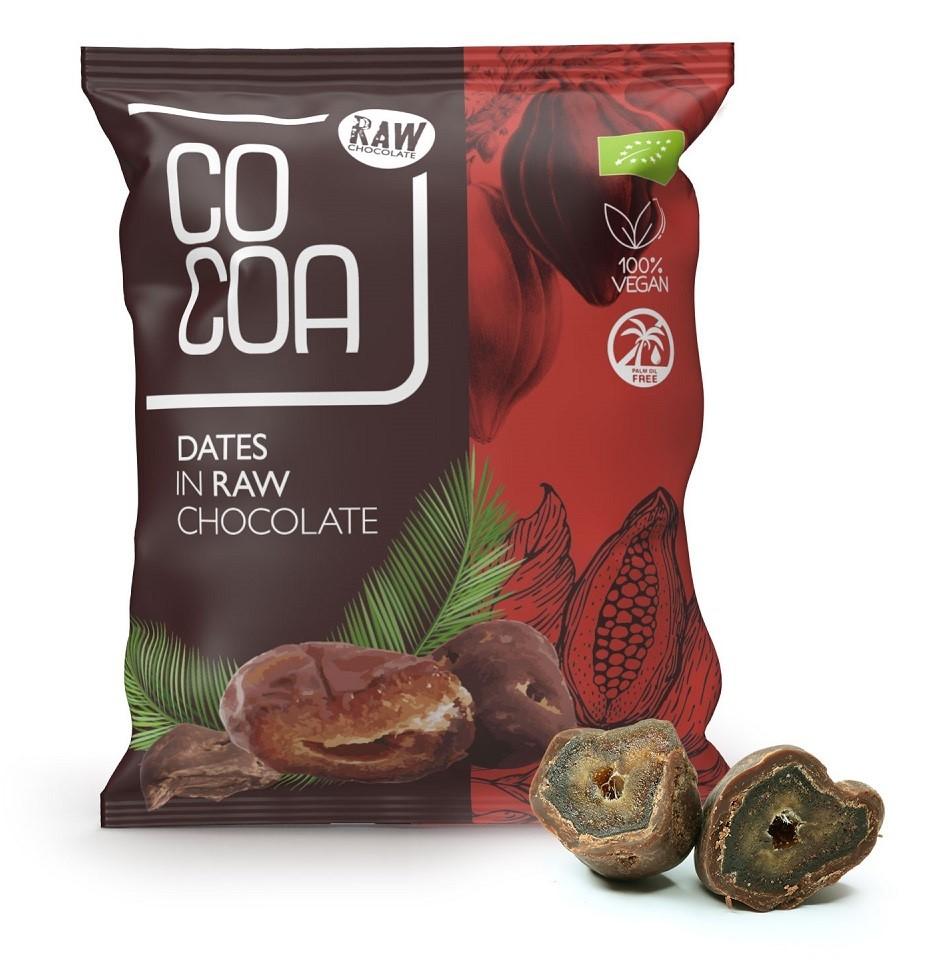 Datle s kakaem v raw čokoládě 50% bio 70g