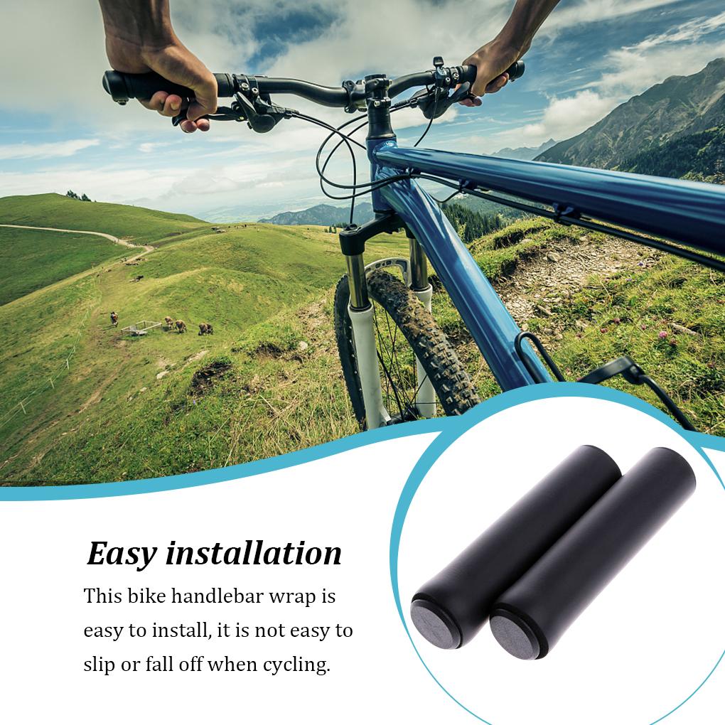 1 Pair Bicycle Handlebar Grips Bike 20-21mm Handle Bar Cover Soft Reusable Locking Cycling Sleeve Grip Accessories