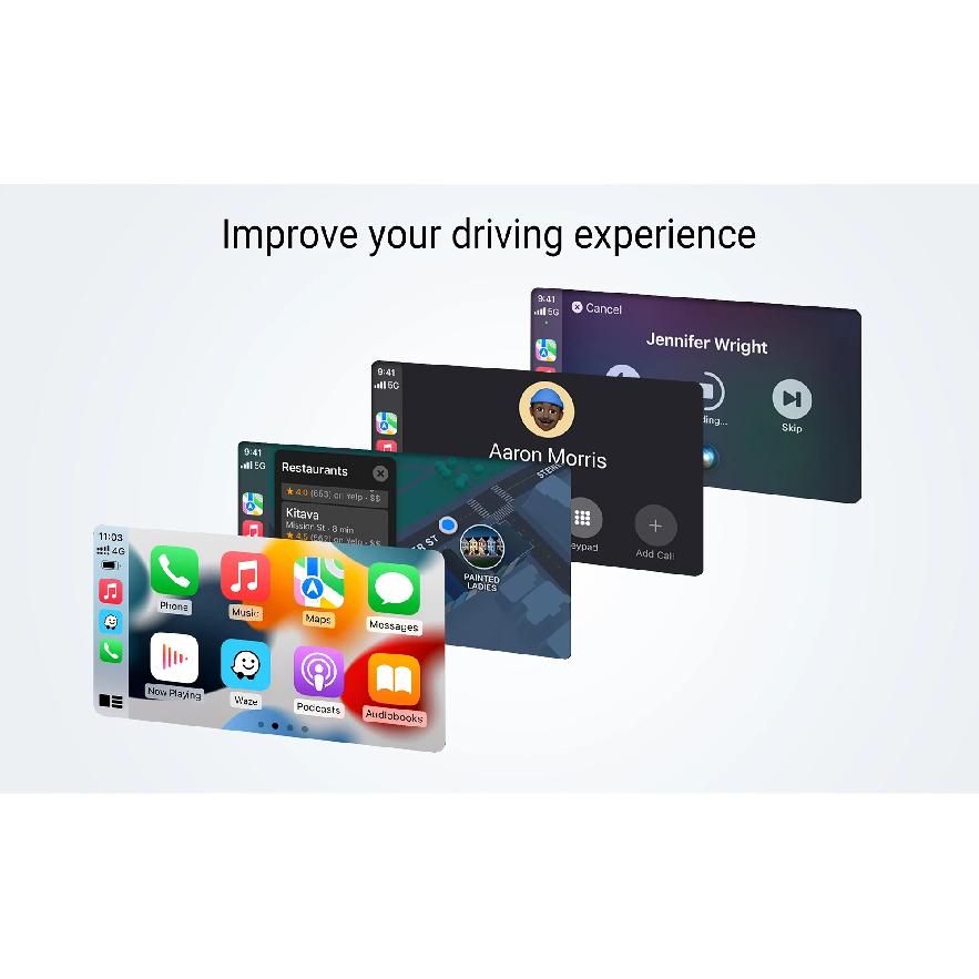 OTTOCAST U2 Air PRO Wired to Wireless CarPlay Adapter CarPlay Dongle Bluetooth Wifi USB Multimdia Player for Toyota VW Nissan