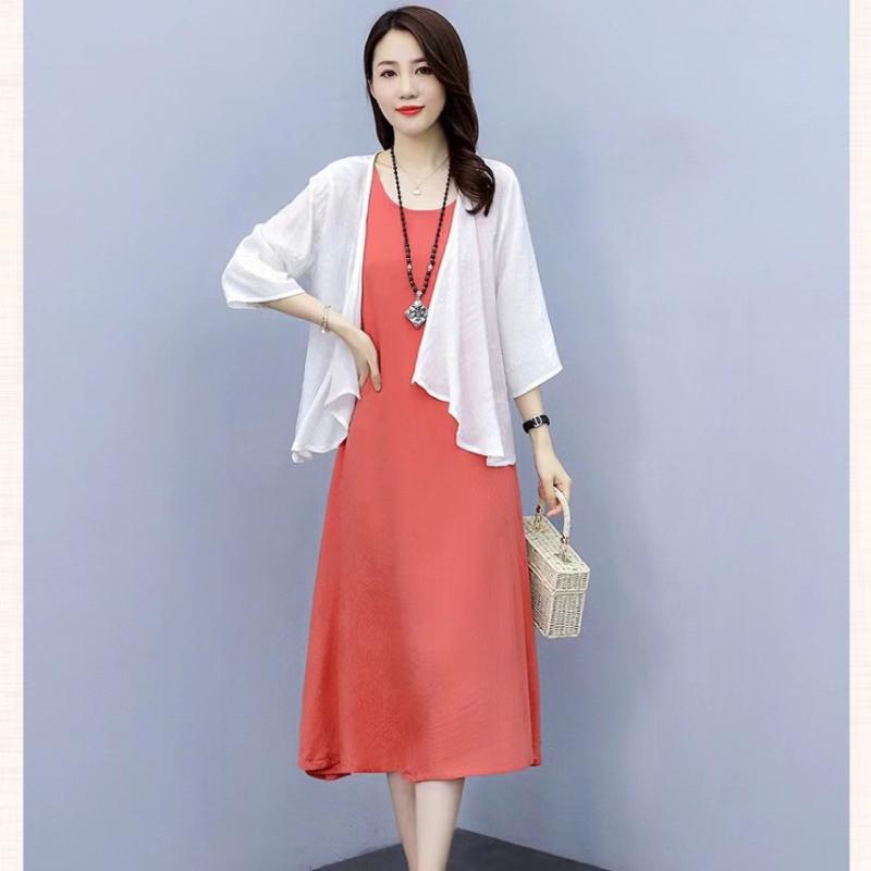 Dámske letné ležérne svetrové topy, jednofarebné, voľné, 3/4 rukávy, tenké plážové oblečenie, prikrývky, blúzkové topy