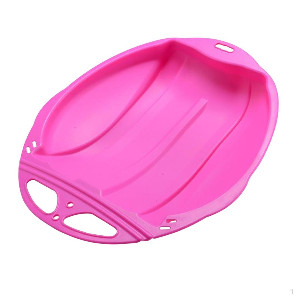 Kids Snow Sled Sledge Ski Board Downhill Toboggan Luge Grass Sand Sliding Sleigh for Girls