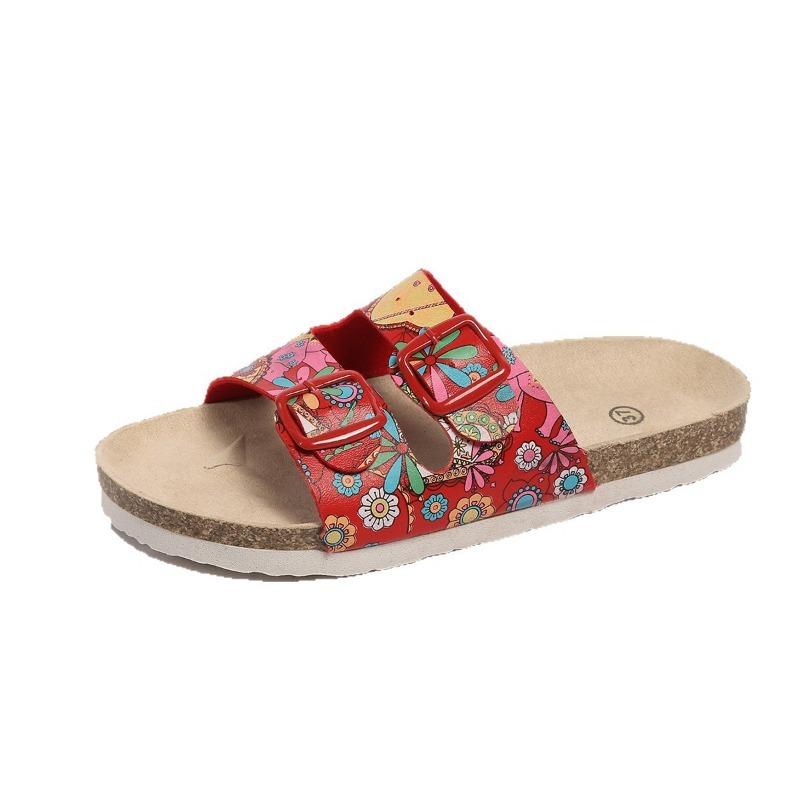 Round-toed Shoes Flat Slippers Beach Sandals Women's Shoes