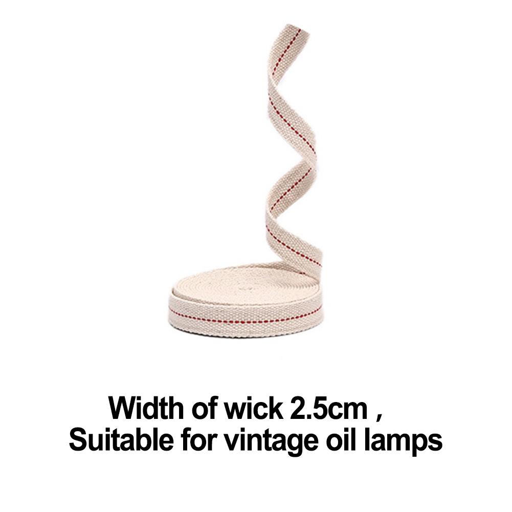 1m  Cotton Flat-wick kerosene lamp oil lamp lantern Vintage Camping lamp-wick