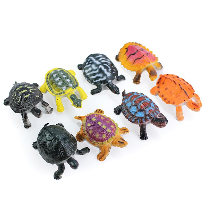 Underwater Animal Ornaments Set: Frog & Goldfish Simulation Toys for Children