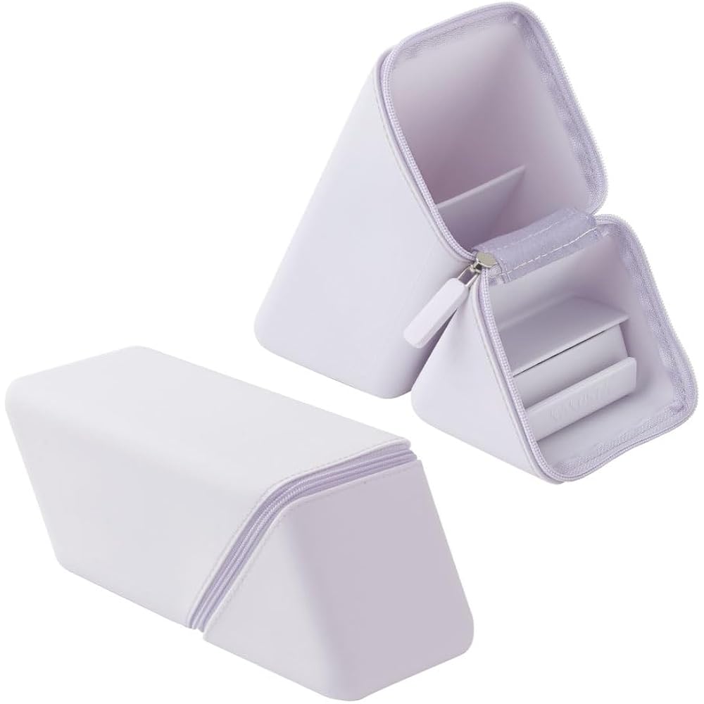 Sonic Pen Case Kakusta Portable Pen Holder with Wide Drawer Violet FD-2045-V