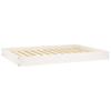 Dog Bed White 101.5 x 74 x 9 cm Solid Pine Wood