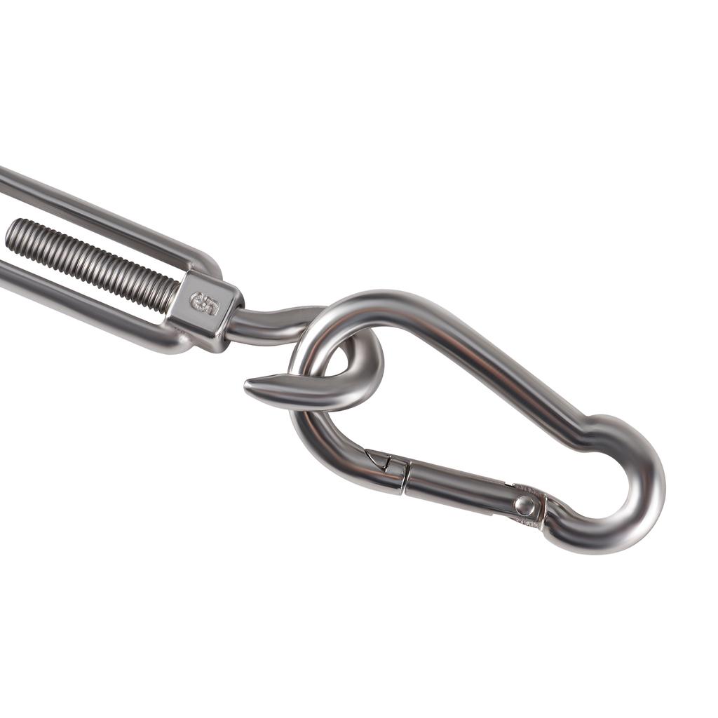 Heavy Duty Sun Shade Sail 304 Stainless Steel Hardware Kit M5/M6 Awning Fixing Installation Kit Stainless Steel Snap Hooks