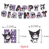 Kuromi Birthday Party Decoration Supplies Banner Cake Top Balloons for Children