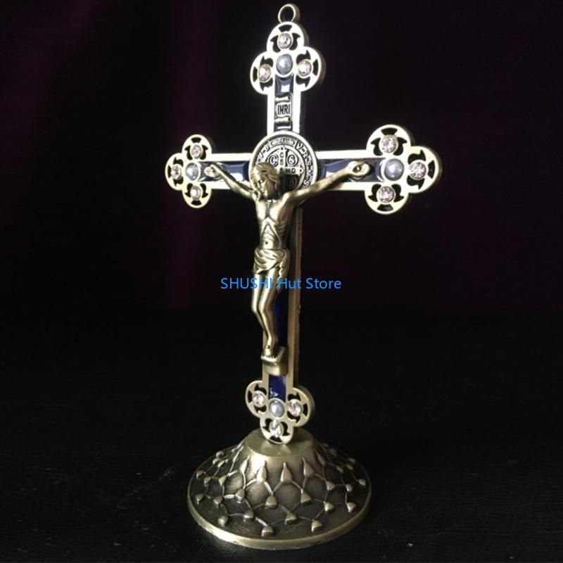 Orthodox-Cross Jesus Prayer Utensils Home Decors Christian Church Crucifix D57B