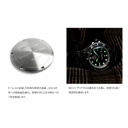 The STAC Classic Scuba 200, a 38mm deep blue diver's watch with sweep seconds, made in Japan for men and women.