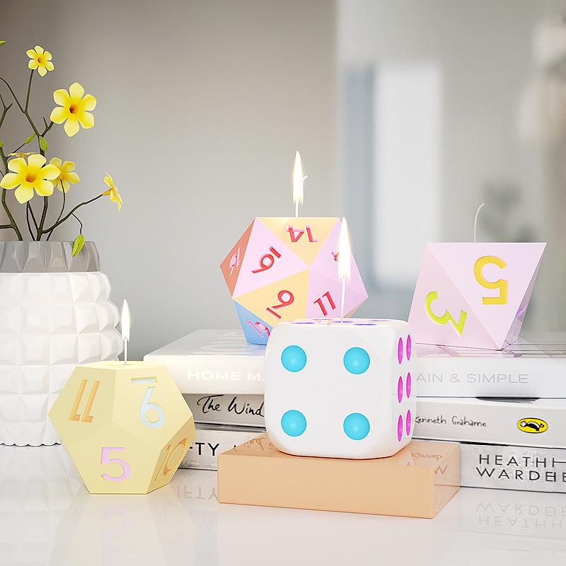 Poppy DIY Silicone Mold for Large Dice, Epoxy Resin, Candle, Soap, Incense, Plaster, and Ornament Display