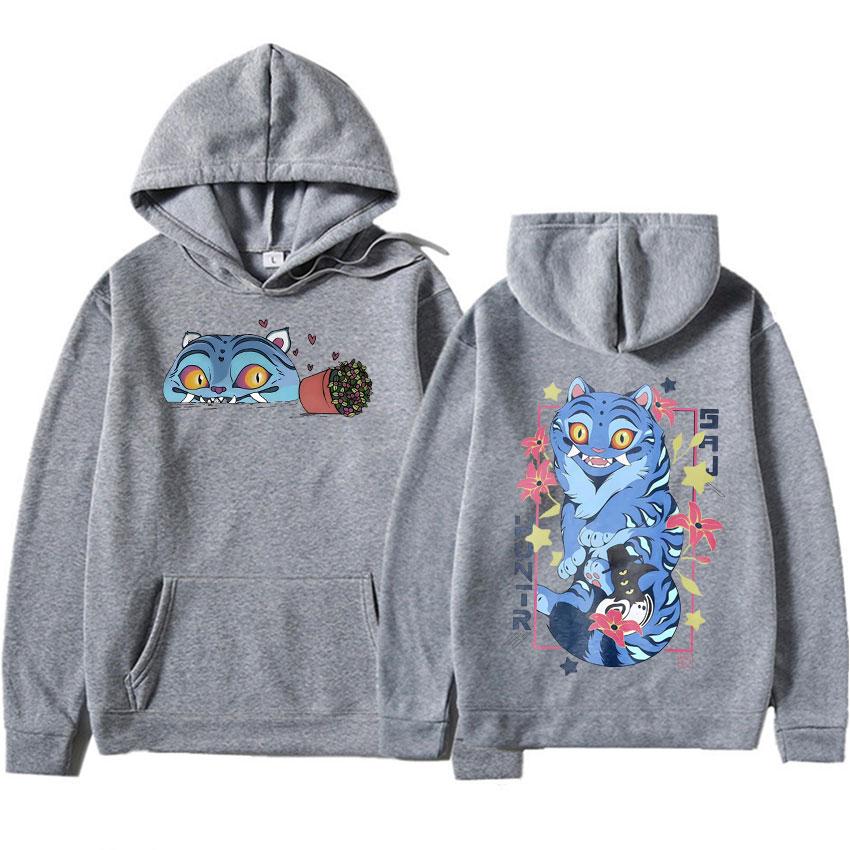 KPop Demon Hunters Derpy Tiger Hoodie Harajuku Fashion Pullovers Men's Women Clothing Oversized Aesthetic Sweatshirt